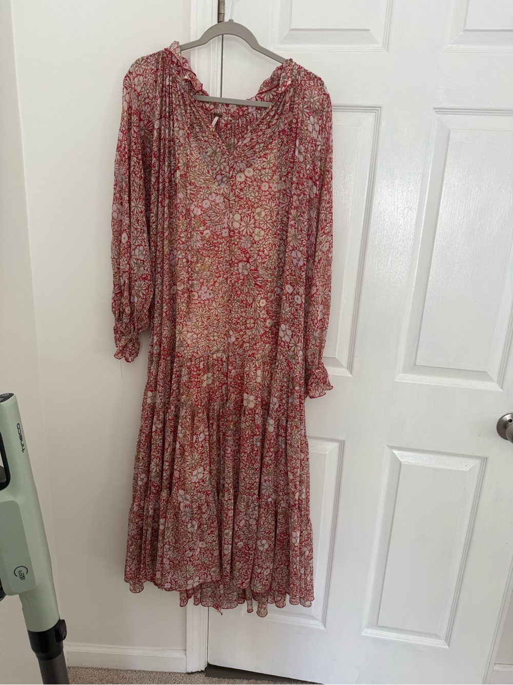 Free People Red Feeling Groovy Maxi dress